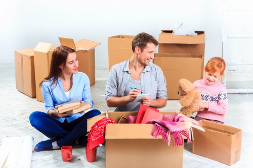 House removalists working on a residential move in Sydenham
