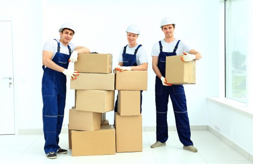 Unloading boxes and furniture at a new Sydenham home