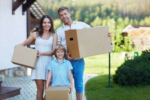 Careful boxing and labelling of household items during a local move