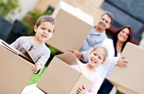 Household moving items prepared for transport in Sydenham