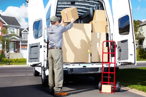 Moving boxes and furniture prepared for a Sydenham relocation