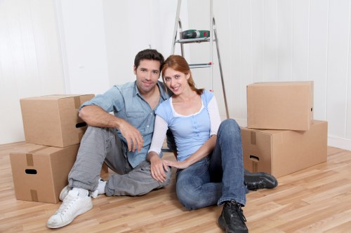 Commercial removals equipment prepared for a business move in Sydenham