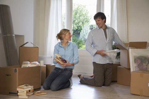 Furniture and box loading support for a Sydenham removal