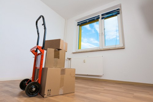 Business removals vehicle supporting an office move in Sydenham
